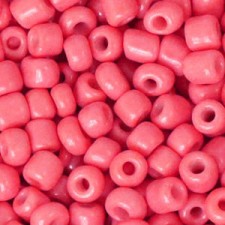 Seed beads 6/0 (4mm) Tulip red